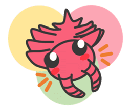 Anomalocaris with Extinct animals sticker #10221432