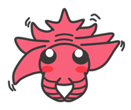 Anomalocaris with Extinct animals sticker #10221433