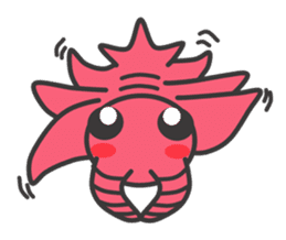 Anomalocaris with Extinct animals sticker #10221433