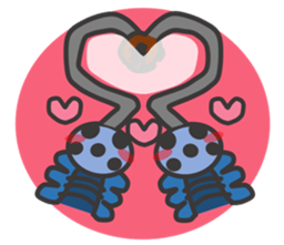 Anomalocaris with Extinct animals sticker #10221441