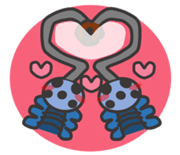 Anomalocaris with Extinct animals sticker #10221441