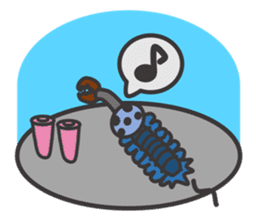 Anomalocaris with Extinct animals sticker #10221443