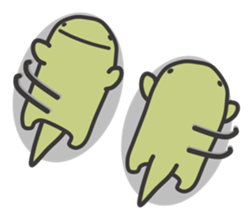 Anomalocaris with Extinct animals sticker #10221447