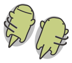 Anomalocaris with Extinct animals sticker #10221447