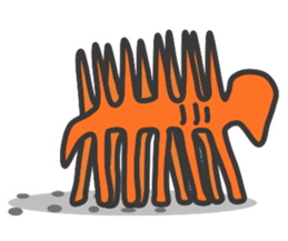 Anomalocaris with Extinct animals sticker #10221453