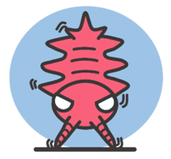 Anomalocaris with Extinct animals sticker #10221456