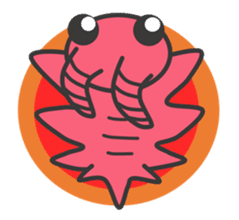 Anomalocaris with Extinct animals sticker #10221459