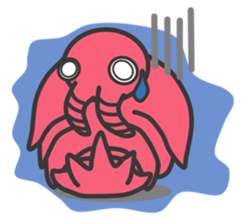 Anomalocaris with Extinct animals sticker #10221461