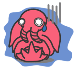 Anomalocaris with Extinct animals sticker #10221461