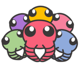 Anomalocaris with Extinct animals sticker #10221464