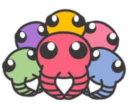 Anomalocaris with Extinct animals sticker #10221464