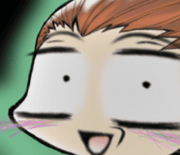 Girl (or an older sister) comics style sticker #10221856