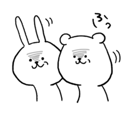 The Cute Bear & Rabbit sticker #10222326