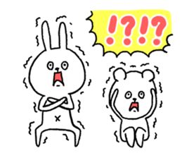 The Cute Bear & Rabbit sticker #10222336