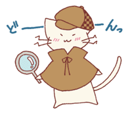 The detective cat sticker #10222432