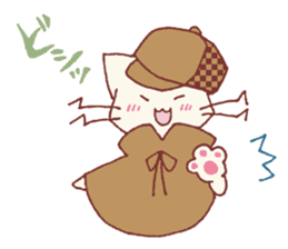 The detective cat sticker #10222433