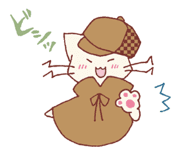 The detective cat sticker #10222433