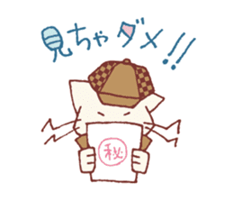 The detective cat sticker #10222435