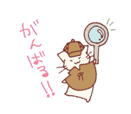 The detective cat sticker #10222436