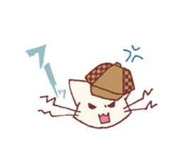 The detective cat sticker #10222450