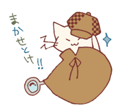 The detective cat sticker #10222452