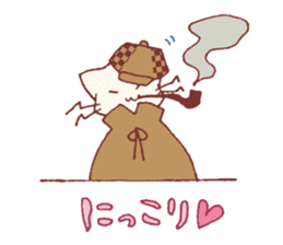 The detective cat sticker #10222454