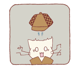 The detective cat sticker #10222459