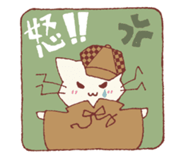 The detective cat sticker #10222465
