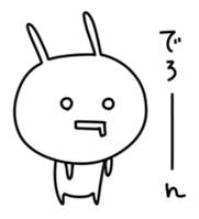 KAOMOJI Rabbit sticker #10223078