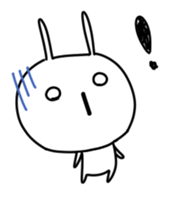 KAOMOJI Rabbit sticker #10223082