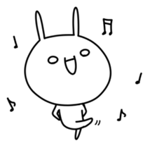 KAOMOJI Rabbit sticker #10223086