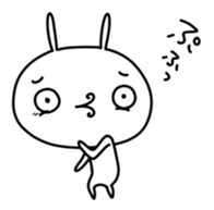 KAOMOJI Rabbit sticker #10223094