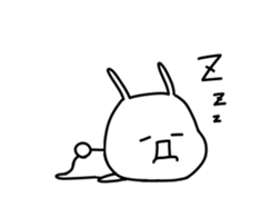 KAOMOJI Rabbit sticker #10223103