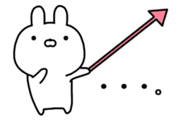 Arrow rabbit! sticker #10223334