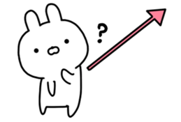 Arrow rabbit! sticker #10223348