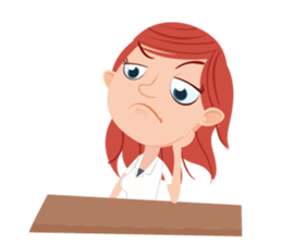 amy at work sticker #10223491