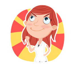 amy at work sticker #10223508