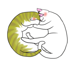 Lazy cat sticker 2 sticker #10223625