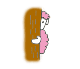 Sheep's name is A-Chan sticker #10223994