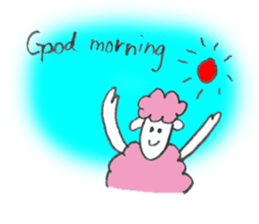 Sheep's name is A-Chan sticker #10224016