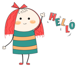 Fun girl sticker #10224152