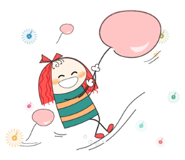 Fun girl sticker #10224153