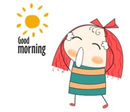 Fun girl sticker #10224154