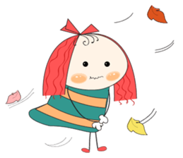 Fun girl sticker #10224155