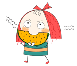 Fun girl sticker #10224156