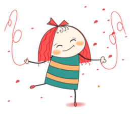 Fun girl sticker #10224157