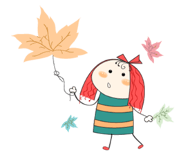 Fun girl sticker #10224158