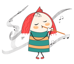 Fun girl sticker #10224160