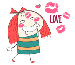 Fun girl sticker #10224161