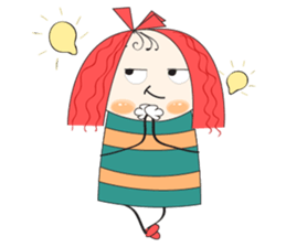 Fun girl sticker #10224162